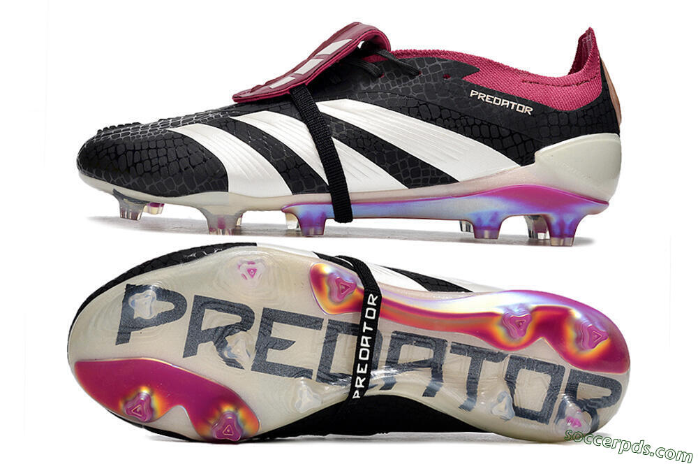 Adidas Predator Accuracy+ FG Low-Tops Football Boots - Black/White/Purple 0