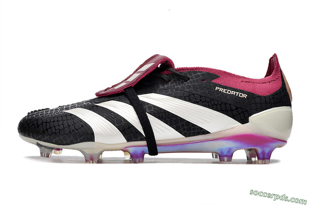 Adidas Predator Accuracy+ FG Low-Tops Football Boots - Black/White/Purple 2