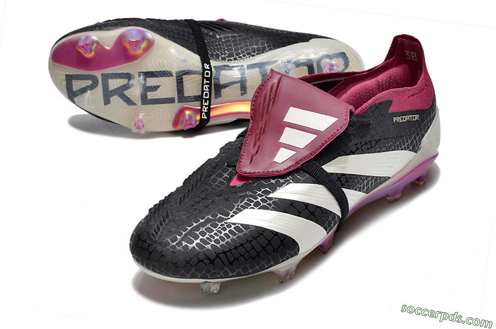 Adidas Predator Accuracy+ FG Low-Tops Football Boots - Black/White/Purple 3