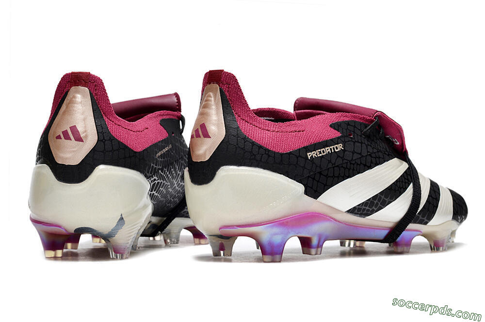 Adidas Predator Accuracy+ FG Low-Tops Football Boots - Black/White/Purple 6