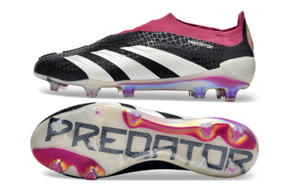 Adidas Predator Accuracy+ FG Low-Tops Football Boots - Black/White/Pink