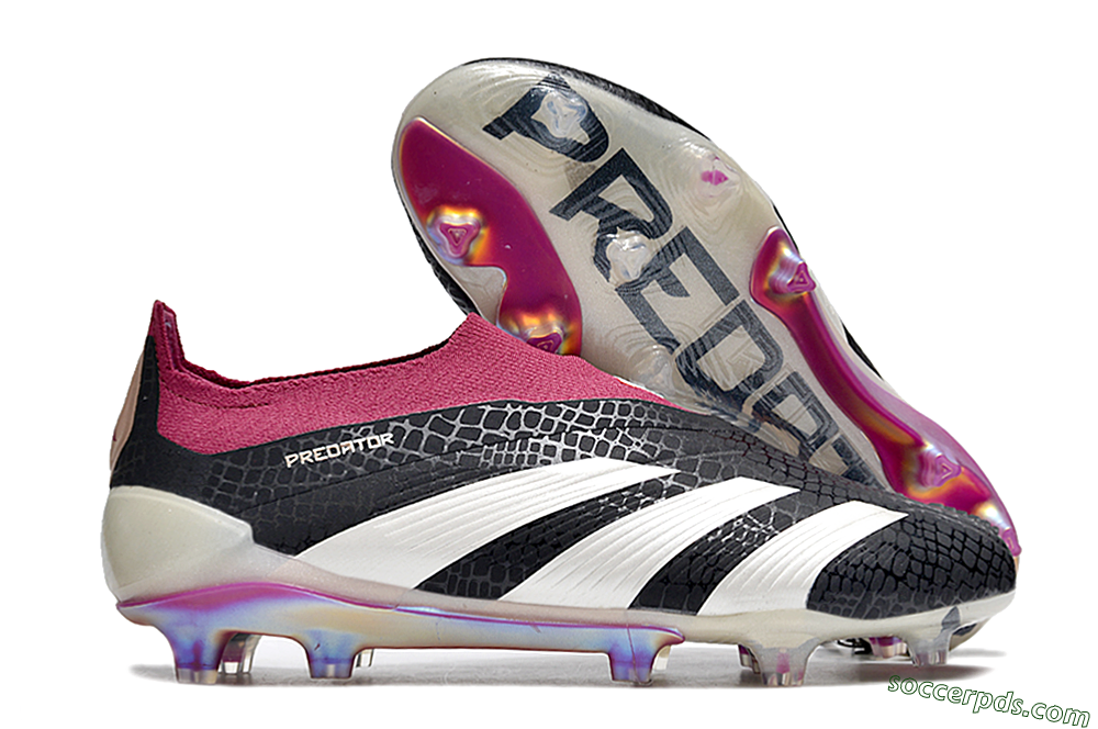 Adidas Predator Accuracy+ FG Low-Tops Football Boots - Black/White/Pink 1