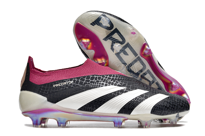 Adidas Predator Accuracy+ FG Low-Tops Football Boots - Black/White/Pink