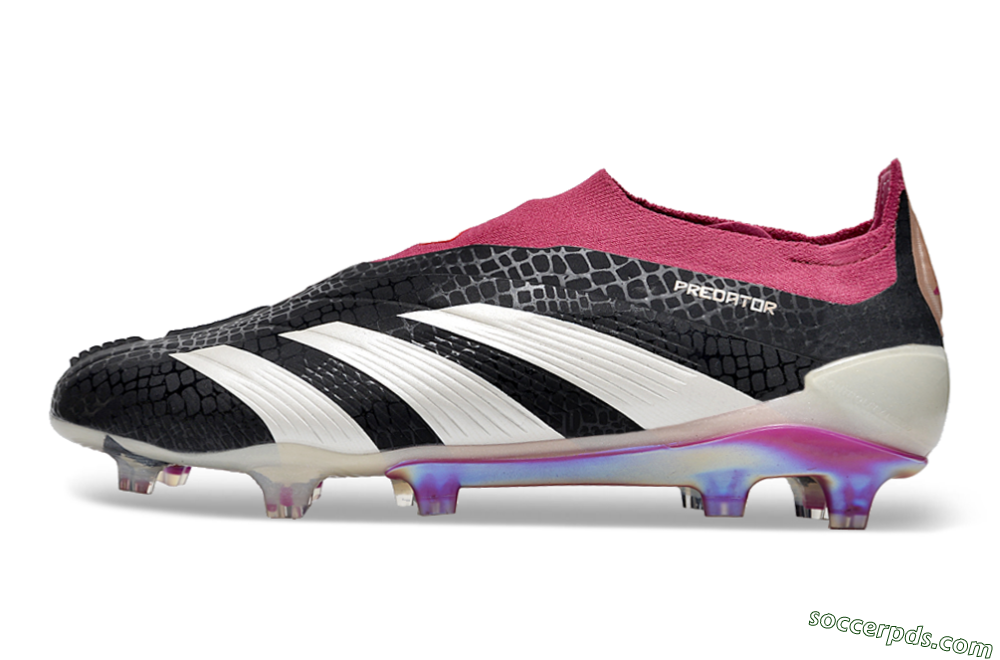 Adidas Predator Accuracy+ FG Low-Tops Football Boots - Black/White/Pink 2