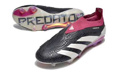 Adidas Predator Accuracy+ FG Low-Tops Football Boots - Black/White/Pink