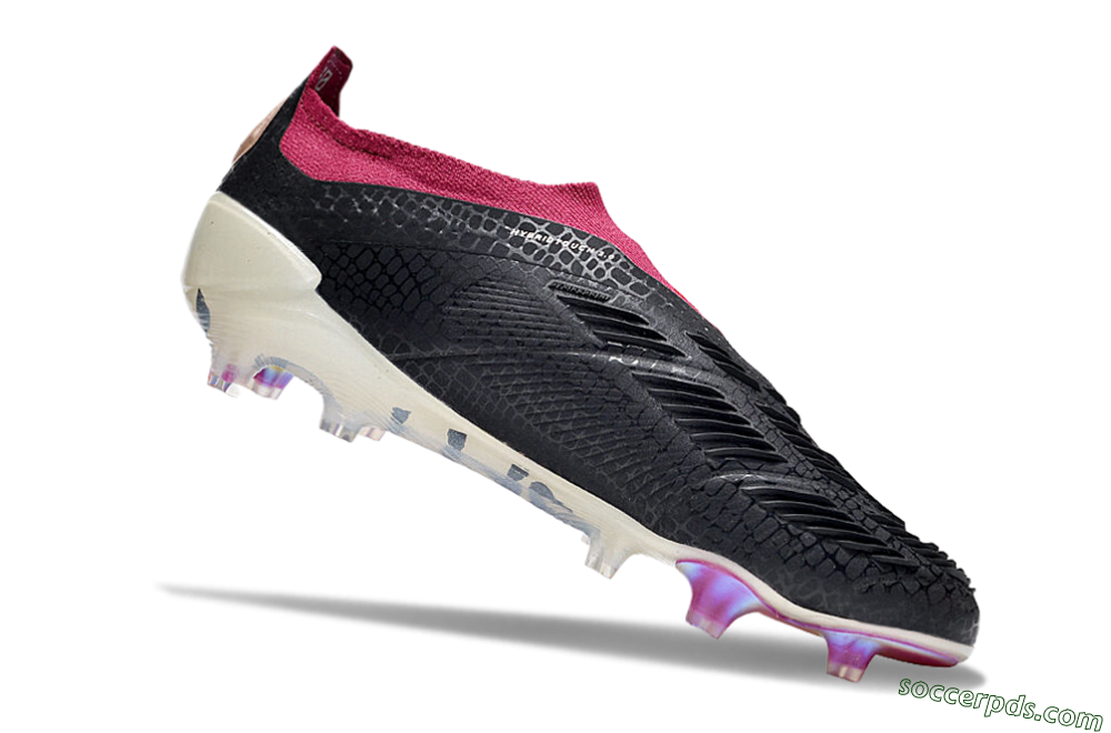 Adidas Predator Accuracy+ FG Low-Tops Football Boots - Black/White/Pink 4