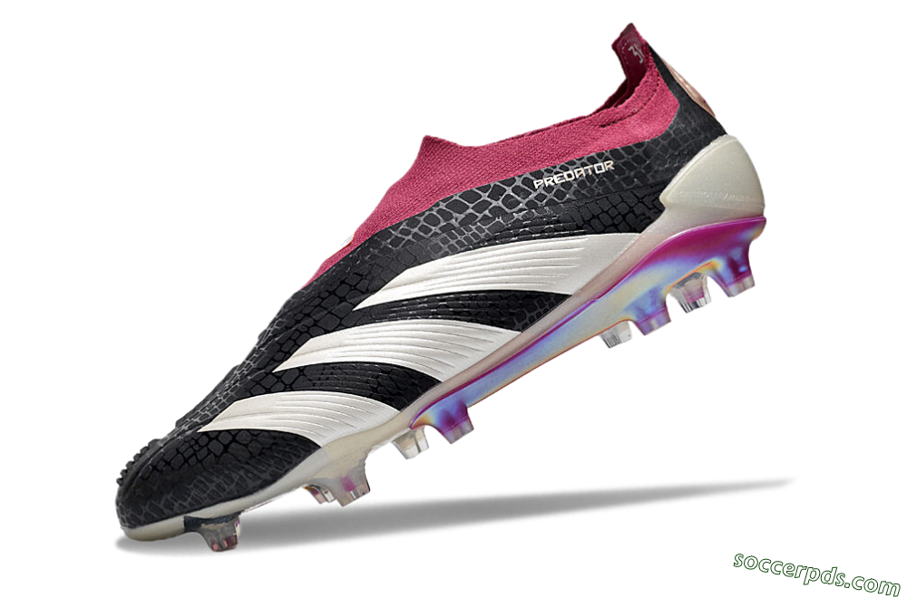 Adidas Predator Accuracy+ FG Low-Tops Football Boots - Black/White/Pink 5