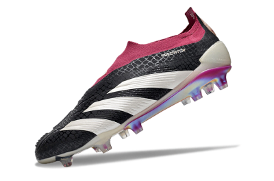 Adidas Predator Accuracy+ FG Low-Tops Football Boots - Black/White/Pink