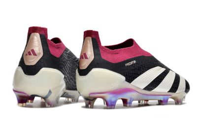 Adidas Predator Accuracy+ FG Low-Tops Football Boots - Black/White/Pink