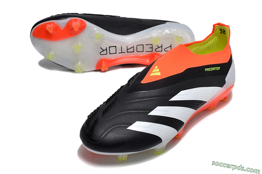 Adidas Predator Accuracy+ FG Low-Tops Football Boots - Black/White/Red 3