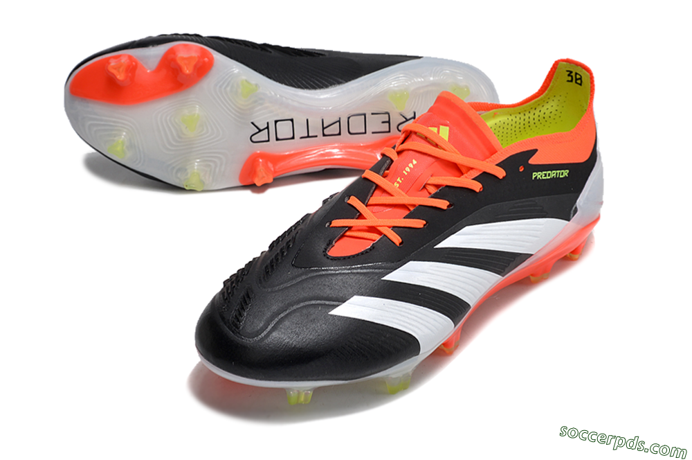 Adidas Predator Accuracy.1 FG Low-Tops Football Boots - Black/White/Red 3