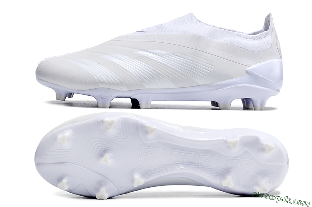 Adidas Predator Accuracy+ FG Low-Tops Football Boots - White/White 0