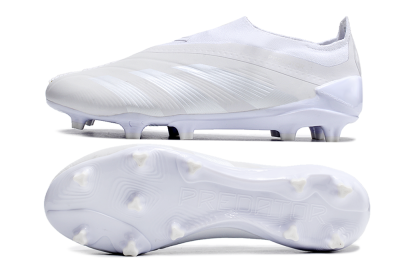 Adidas Predator Accuracy+ FG Low-Tops Football Boots - White/White