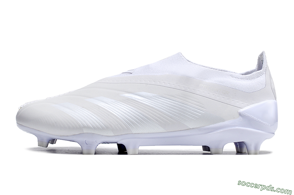 Adidas Predator Accuracy+ FG Low-Tops Football Boots - White/White 2