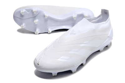 Adidas Predator Accuracy+ FG Low-Tops Football Boots - White/White