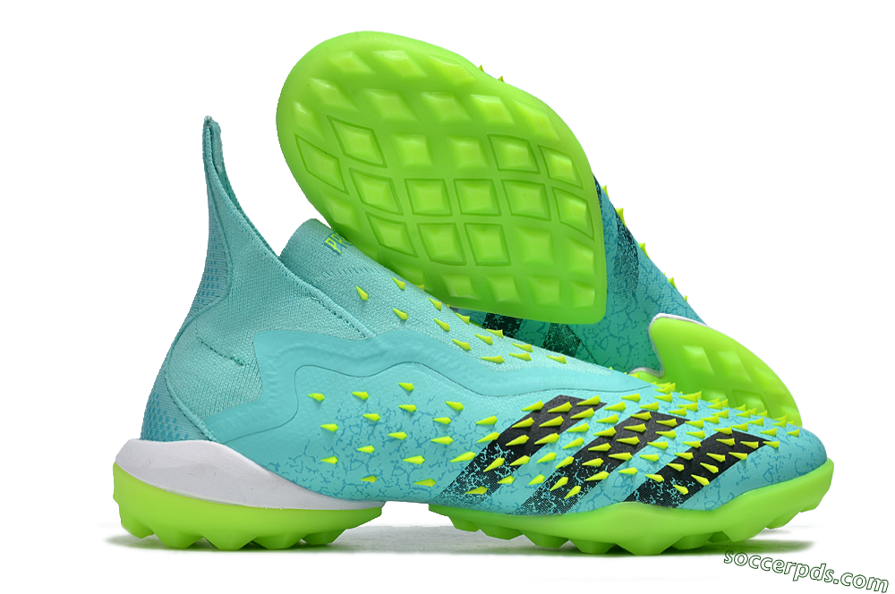 Adidas Predator Freak+ TF High-Tops Football Shoes - Blue/Black/Yellow 1