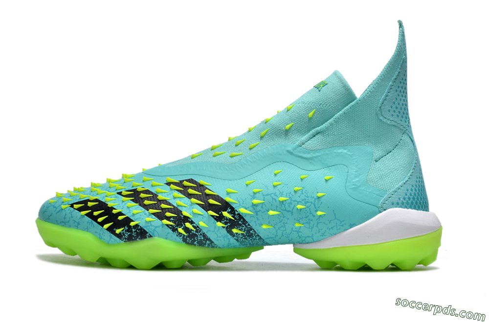 Adidas Predator Freak+ TF High-Tops Football Shoes - Blue/Black/Yellow 2