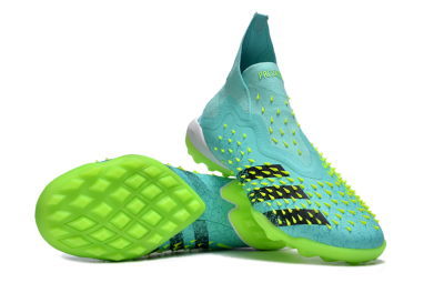 Adidas Predator Freak+ TF High-Tops Football Shoes - Blue/Black/Yellow