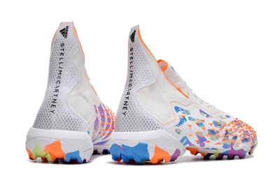 Adidas Predator Freak+ TF High-Tops Football Shoes - White/Orange/Blue/Purple