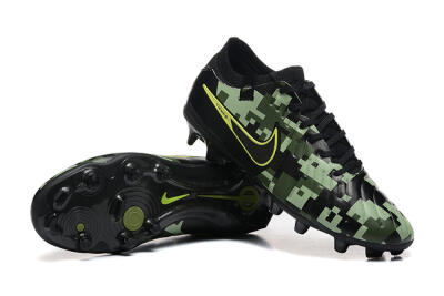 Nike Tiempo Legend 10 Elite FG Low-Tops Football Boots - Black/Camo/Yellow