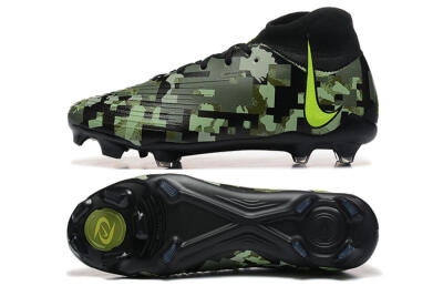 Nike Phantom Luna Elite NU FG High-Tops Football Boots - Black/Camo/Yellow