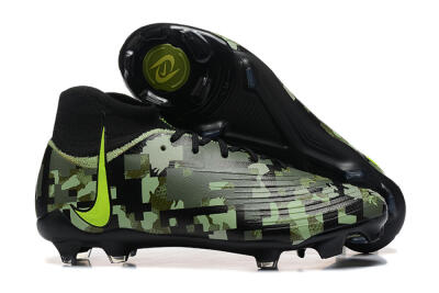Nike Phantom Luna Elite NU FG High-Tops Football Boots - Black/Camo/Yellow