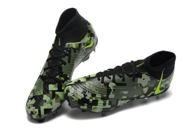 Nike Phantom Luna Elite NU FG High-Tops Football Boots - Black/Camo/Yellow