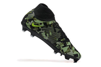 Nike Phantom Luna Elite NU FG High-Tops Football Boots - Black/Camo/Yellow