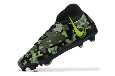 Nike Phantom Luna Elite NU FG High-Tops Football Boots - Black/Camo/Yellow