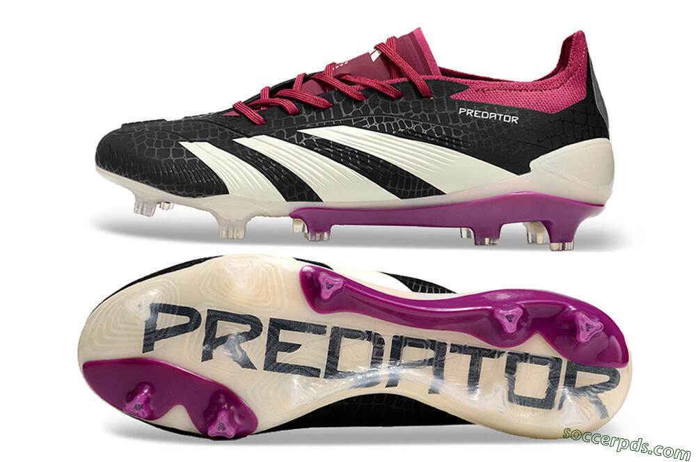Adidas Predator Accuracy.1 FG Low-Tops Football Boots - Black/White/Purple 0
