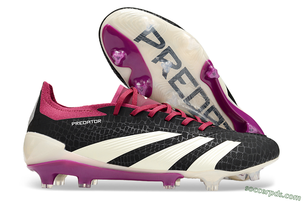Adidas Predator Accuracy.1 FG Low-Tops Football Boots - Black/White/Purple 1