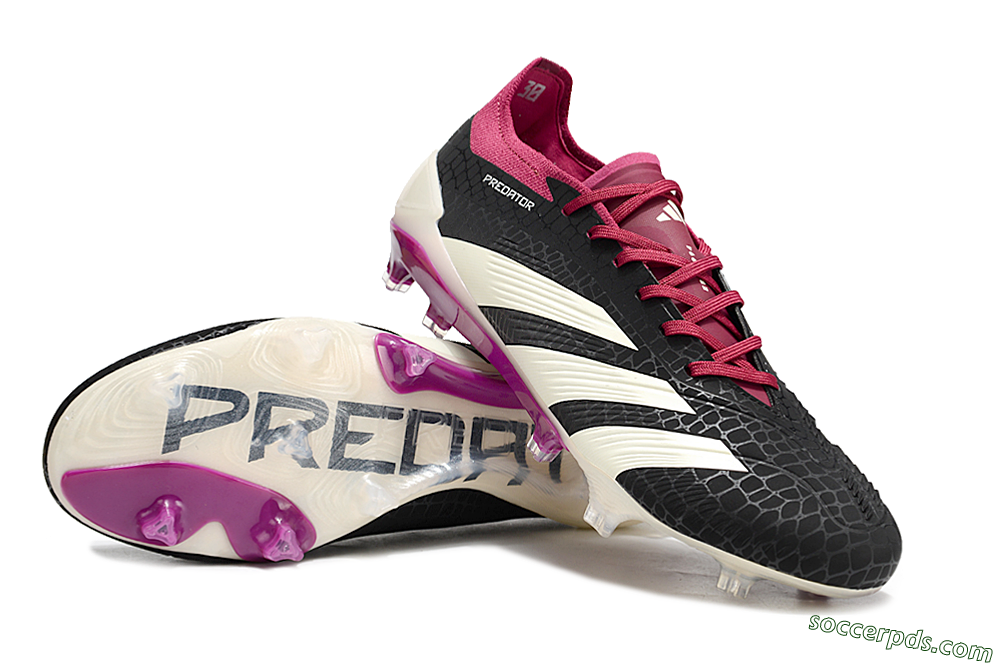 Adidas Predator Accuracy.1 FG Low-Tops Football Boots - Black/White/Purple 3