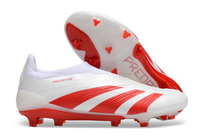 Adidas Predator Accuracy+ FG Low-Tops Football Boots - Beige/White/Red