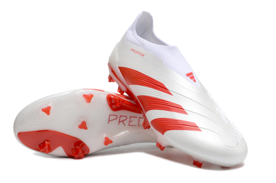 Adidas Predator Accuracy+ FG Low-Tops Football Boots - Beige/White/Red