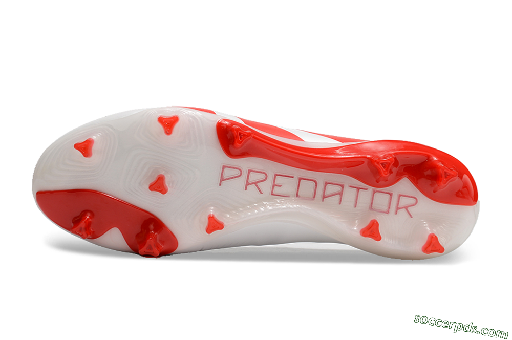 Adidas Predator Accuracy+ FG Low-Tops Football Boots - Beige/White/Red 6