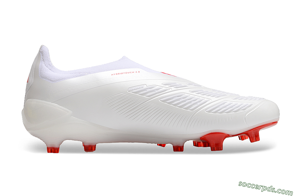 Adidas Predator Accuracy+ FG Low-Tops Football Boots - Beige/White/Red 7