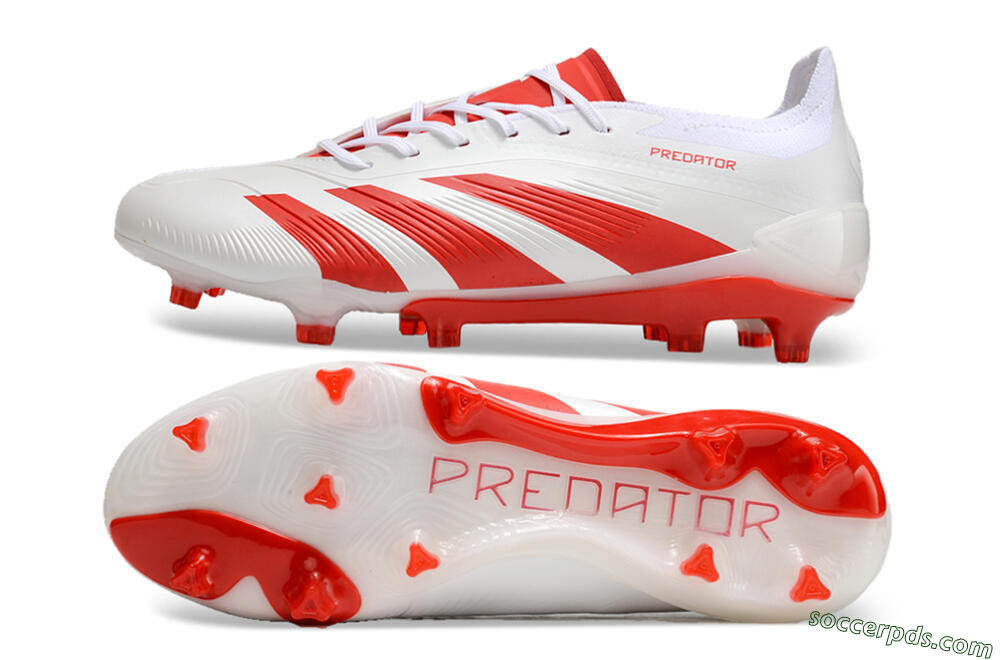 Adidas Predator Accuracy.1 FG Low-Tops Football Boots - Beige/White/Red 0
