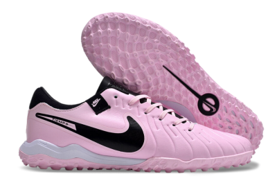 Nike Tiempo Legend 10 Pro TF Low-Tops Football Shoes - Pink/Black/White