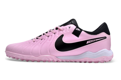 Nike Tiempo Legend 10 Pro TF Low-Tops Football Shoes - Pink/Black/White