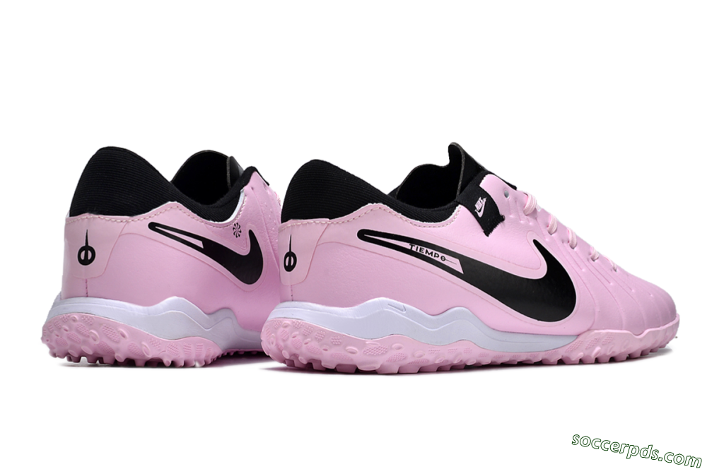 Nike Tiempo Legend 10 Pro TF Low-Tops Football Shoes - Pink/Black/White 6