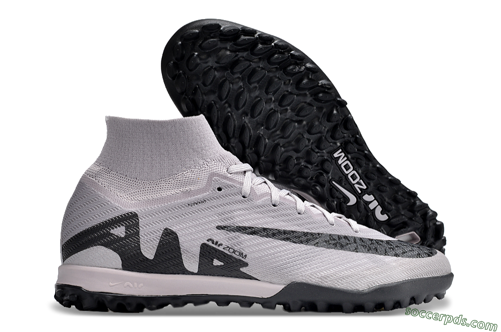 Nike Air Zoom Mercurial Superfly 9 Elite TF High-Tops Football Shoes - Grey/Purple/Black 1