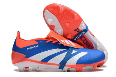 Adidas Predator Elite Foldover Tongue FG Low-Tops Football Boots - Blue/White/Red