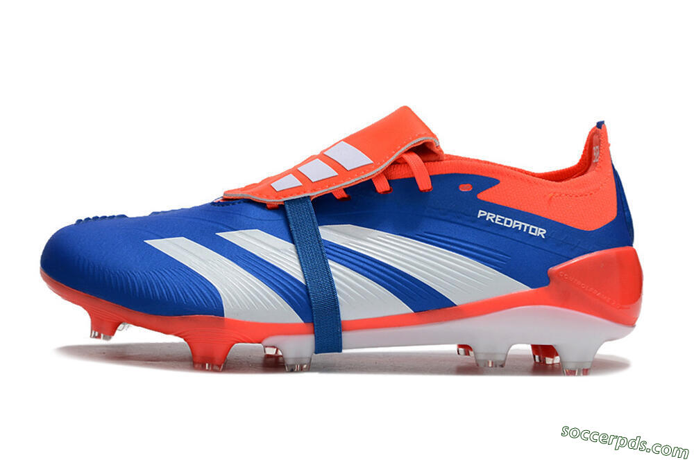 Adidas Predator Elite Foldover Tongue FG Low-Tops Football Boots - Blue/White/Red 2