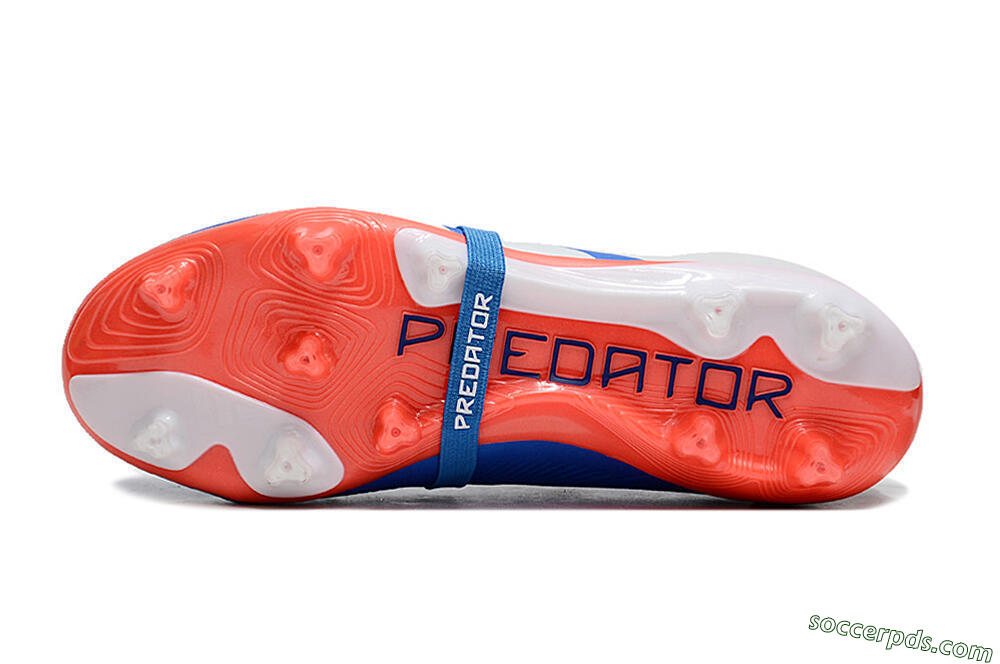 Adidas Predator Elite Foldover Tongue FG Low-Tops Football Boots - Blue/White/Red 6