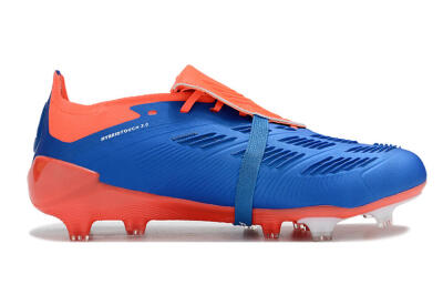 Adidas Predator Elite Foldover Tongue FG Low-Tops Football Boots - Blue/White/Red