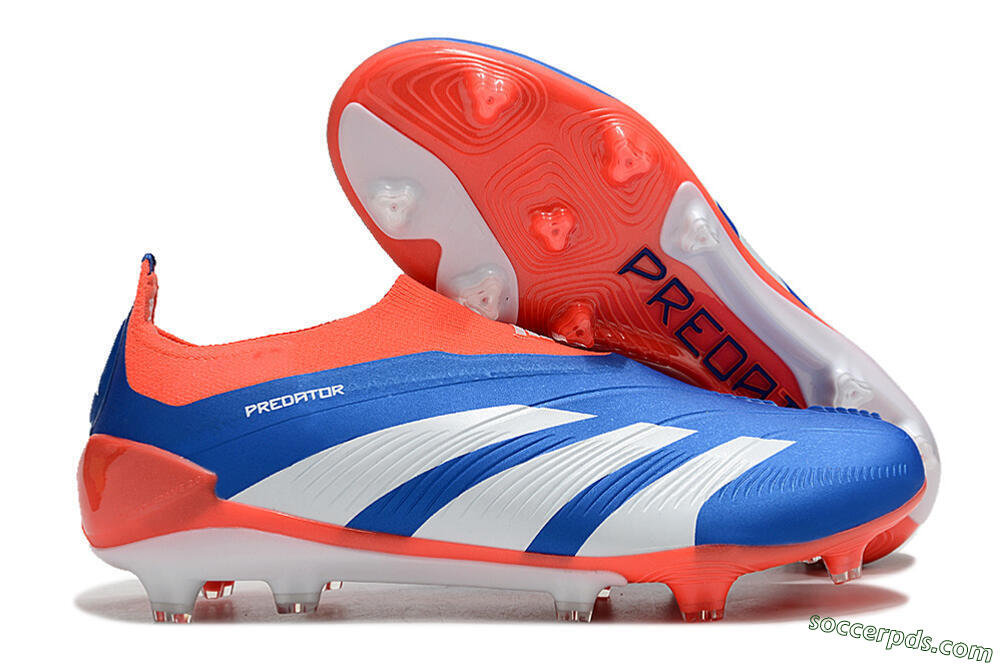 Adidas Predator Accuracy+ FG Low-Tops Football Boots - Blue/White/Red 1