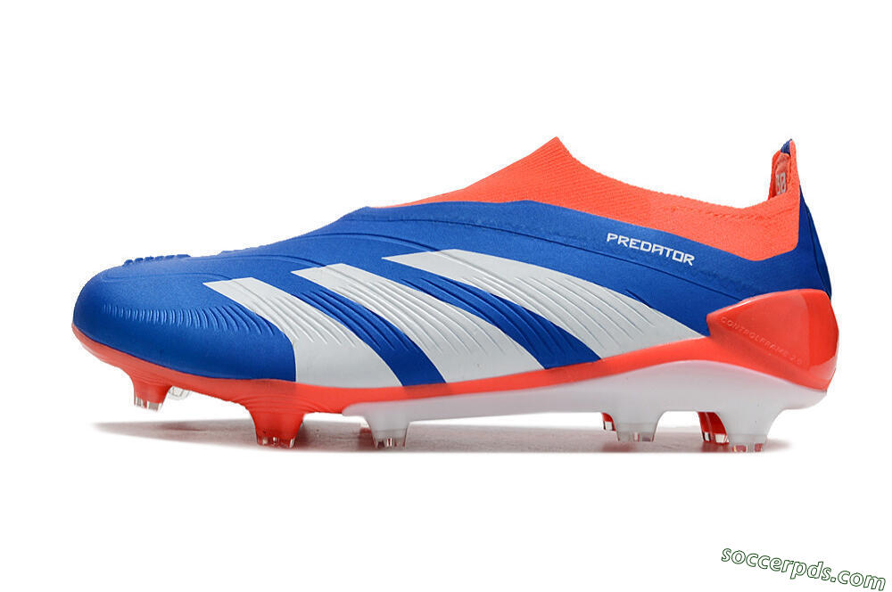 Adidas Predator Accuracy+ FG Low-Tops Football Boots - Blue/White/Red 2