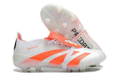 Adidas Predator Elite Foldover Tongue FG Low-Tops Football Boots - Beige/White/Red