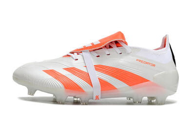 Adidas Predator Elite Foldover Tongue FG Low-Tops Football Boots - Beige/White/Red