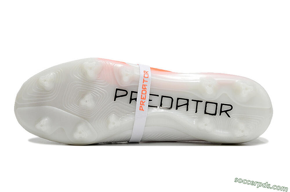 Adidas Predator Elite Foldover Tongue FG Low-Tops Football Boots - Beige/White/Red 6